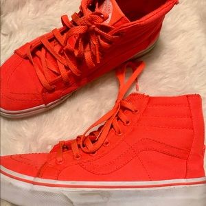Vans Shoes Kids | Neon Orange High Top Sneaker